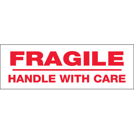 3" x 110 yds. - "Fragile Handle With Care" Tape Logic<span class='rtm'>®</span> Messaged Carton Sealing Tape