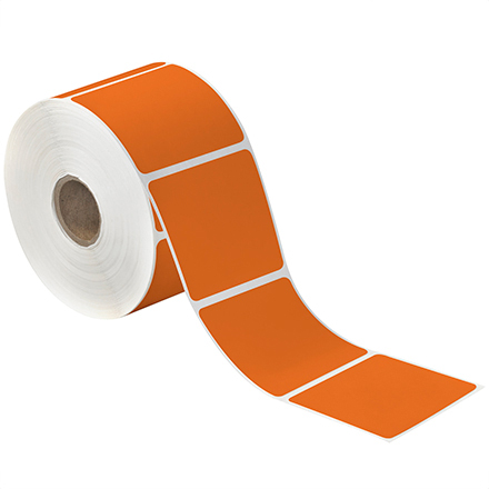 2 x 3" Orange Desktop Thermal Transfer Labels