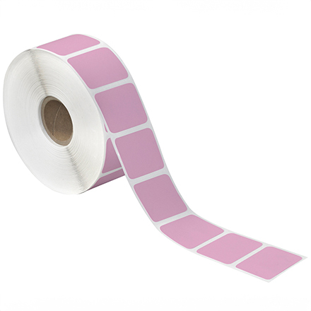 1 <span class='fraction'>1/2</span> x 1" Pink Desktop Direct Thermal Label